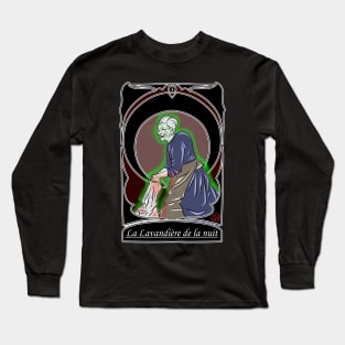 La lavandiere de la nuit - folklore francais Long Sleeve T-Shirt